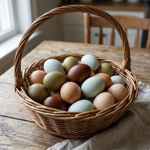 Farm fresh mixed eggs